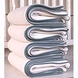 Robbie Adrian Organic Blanket With Eucalyptus Piping by Robbie Adrian