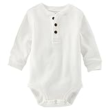 オシュコシュ OSHKOSH B'gosh ロンパース 長袖 綿 ホワイト 423G237 【並行輸入】 6M