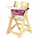 Keekaroo Height Right Highchair with Insert & Tray - Natural - Raspberry by Keekaroo [並行輸入品]