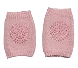 かわいいコットンのベビーレッグウォーマー膝パッド/保護-羊、ピンク