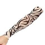 coerniプレミアムメンズサンスクリーン保護アームスリーブwith Tattoo print- Fast Dry