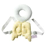 Kanemt 赤ちゃんのごっつん防止やわらかリュック 頭を保護できる キッズ　乳幼児用 可愛いリュック セーフティー 天使の羽 イエロードット