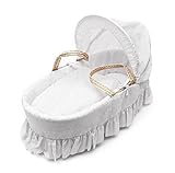 White Broderie Anglaise Moses Basket Dressings only(Basket not included) by Elegant Baby