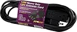 Apollo Horticulture 14 Gauge 120V Heavy Duty 12ft Extension Cord with 3 Outlet Power Strip [並行輸入品]