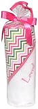 Raindrops Loved 2-Piece Hooded Towel Set, Cotton Candy Multi-Chevron/Bright Pink by Raindrops