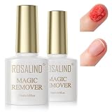 ROSALIND ジェルネイル リムーバー 除光液 15ml 2ボトルマジック ジェルネイル オフ ネイルリムーバー 簡単・迅速 ピールオフジェル セルフネイル ジェルネイルオフ