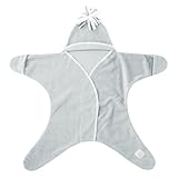 タッペンス&クランブル スターラップ 星型 おくるみ 星型アフガン (サイズ：L/11-18ヶ月、カラー：dove grey) TUPPENCE AND CRUMBLE [並行輸入品]
