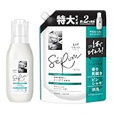 レノア リセット セラム 柔軟剤 ホワイトリリーの香り 本体 500mL+詰め替え 750mL【まとめ買い】