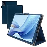 For LUCA TE10D1M64-KV1H/TE10D2M64-V1B ケース 10.1インチ スタンド 機能 角度調整 上質PUレザー キズ防止 軽量 タブレット カバー 全面保護 タブレット用アクセサリー Mosasa LUCA TE10D1M64-KV1H/TE10D2M64-V1B 専用 スマートカバー （ブルー）