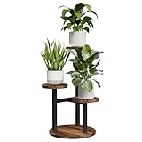 Bamworld フラワースタンド 室内 3段花台 プランタースタンド コンパクト観葉植物台 おしゃれ植木鉢台 植木鉢スタンド