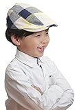 (スマイル ワキキ)Smile YKK シンプル ベビー ハンチング帽 子供 男の子 ハット コットン キャップ キッズ 帽子 チェックC