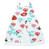 Domybest子供服 女の子 ワンピース 袖なし 2-7歳　ふわふわ　裾切込　可愛い花柄　春夏秋 卒園式 入学式 発表会 結婚式　七五三　通園　通学 (100)