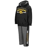 幼児用NCAA Iowa Hawkeyes Boys Punter Fleece Hoodie andスウェットパンツセット(チームカラー)