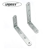 URBEST右角度ブラケット125 mm x 75 mm家具ラウンドエンドタイプメタルのコーナーブレース家具レベルFasterner 5点
