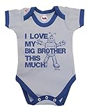 I Love My Big Brother THIS MUCH Boys Baby Grow by BritTot