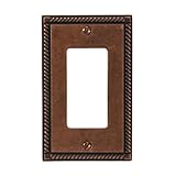 Amerelle 54raz Georgian Tumbled 1 rocker-gfci Wallplate , Aged Bronze