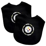 Baby Fanatic Team Color Bibs, Pittsburgh Steelers, 2-Count by Baby Fanatic [並行輸入品]