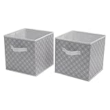 Delta Children Deluxe 2 Storage Water-Resistant Cubes Infinity/Grey [並行輸入品]