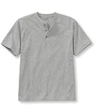 [エルエルビーン] メンズ Tシャツ ケアフリー・アンシュリンカブル・ティ、半袖 ヘンリー ジャパン・フィット Sサイズ グレー Gray Heather ０ＵＰＷ２１２００２