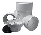 Rectorseal 96931 PVC Cleanチェック喰いバルブwithアダプタとプラグ、3 "