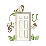 Babies R Us Monkey Door Wall Decals [並行輸入品]
