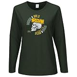 グリーンベイパッカーズファン。緑とゴールドuntil I ' m Dead and Cold。レディース長袖Tシャツ( sm-2 X ) XL
