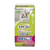 【ケース販売】デオトイレ 複数ねこ用消臭・抗菌シート 16枚×6袋