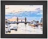 Kenko 額縁 コスモス 全紙 木製 前面アクリル板使用 ブラック MCM-Z-BK