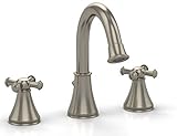 TOTO TL220DDH#BN Vivian Alta Widespread Lavatory Faucet with Cross Handles, Brushed Nickel [並行輸入品]