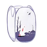 KYLIN Express 2pcsストレージバケット、ポリエステルランドリー服/おもちゃバスケットストレージバスケット折りたたみストレージボックス# C