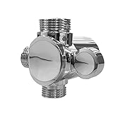 Homyl 蛇口タップTアダプター　3ウェイバルブ　シャワーヘッドダイバータ　シャワーヘッドタップ