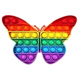 ロボットプラザ(ROBOT PLAZA) プッシュポップバブル 子供 おもちゃ 知育玩具 ストレス解消 洗える スクイーズ玩具 男の子 女の子 大人 対象年齢 6歳以上 (チョウチョ)