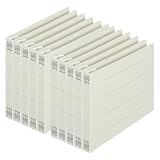 プラス フラットファイル 樹脂製とじ具 B6 横 グレー 10冊 NO.052N 78-359×10