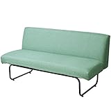 CROSS(クロス) ソファ 2人掛け (麻風 グリーン) カフェ風 ファブリック コーデュロイ おしゃれ