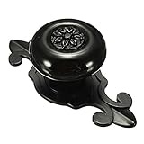 SODIAL(R) ヴィンテージセラミックドアノブ引き出し キャビネット衣装ワードローブ　プルハンドル　ブラック