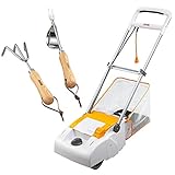 リョービ(RYOBI) 電子芝刈機 リール式 LM-2810F 刈込幅280mm  熊手・草抜きセット 4989731