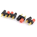 uxcell バインディングポストターミナル オーディオアダプタ/コンバータ コネクタアダプタ 4個入り