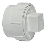 Canplas 193702AS PVC Female Cleanout Adapter with Plug, 2-Inch, White [並行輸入品]