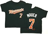 ジョー・マウアースクリプトネイビー幼児用Minnesota Twins Player Tシャツ/ジャージー