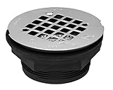 Oatey 42084 101 Pnc Abs no-calkシャワーDrain withステンレススチールStrainer、2インチ