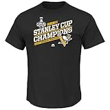 NHL Pittsburgh PenguinsメンズBreaking theガラスシャツ S ブラック
