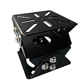 Rosebe 防犯カメラ用 ポール 取り付け金具 取付金具 ステー【ブラック】2本付防犯カメラ ハウジング ブラケット 監視/防犯カメラ 角度調整金具1+1