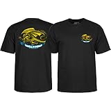 powell-peralta Oval DragonブラックBoysユース半袖Tシャツ – 大
