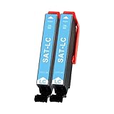 エプソン用 SAT サツマイモ SAT-LC互換 インク 増量 ライトシアン 2本セット エプソン EP-716A EP-816A EP-715A EP-815A EP-712A EP-713A EP-714A EP-812A EP-813A EP-814A 対応 さつまいも インクカートリッジ 残量検知対応