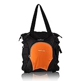 Obersee Innsbruck Diaper Bag Tote with Detachable Cooler, Black/Orange by Obersee [並行輸入品]