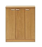 大川家具 nakakei シューズBOX(L) ラパン 80cm幅 ナチュラル 182135