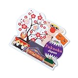 のレン マグネット 磁石 (ジャパノラマ - 福岡) Japanese Souvenir Traditional 日本土産 冷蔵庫 ご当地 ステッカー