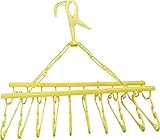 イマージ ナチュラルベーシック ベビーキッズ用10連ハンガー イエロー