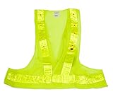 SE EP08L-G Safety Vest Illuminated by 16 Red LEDs, One Size, Yellow by SE