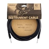 D'Addario ダダリオ シールドケーブル (ギターシールド) Classic Series Instrument Cable PW-CGT-15 (4.6m S-S) 【国内正規品】